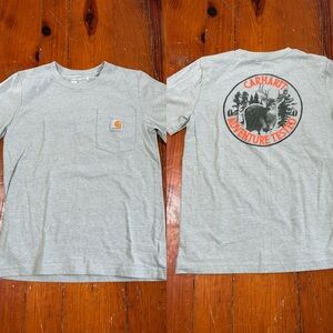 Carhartt Kids Light Green Adventure Graphic T-Shirt Size Small 8-10